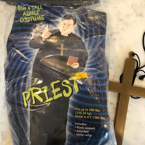Big and Tall Priest Costume
